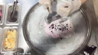Ice Cream Rolls | Oreo & Dragon Fruit / Fried Thailand Ice Cream rolled in Dubai (UAE)