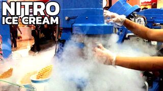 Liquid Nitrogen Ice Cream | How to make instant Vanilla Ice Cream | Ice Lab (Dubai Mall - Food)