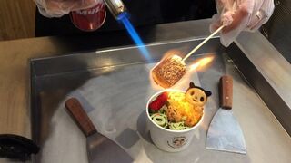 Ice Cream Rolls | Matcha Green Tea / Fried Thailand Ice Cream rolled in New York (Frozen Sweet)