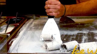 Ice Cream Rolls | Oreo Cookies & Cream / Fried Thailand Ice Cream rolled in Spain (Ice Wave)