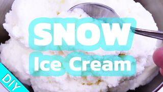 Snow Ice Cream | DIY Tutorial & Recipe - make ice cream with real snow
