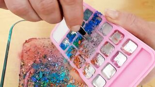 Recycling Old Makeup Palettes into Slime ASMR