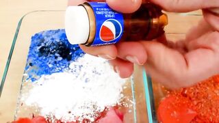 Pepsi vs Fanta - Mixing Makeup Eyeshadow Into Slime ASMR