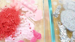Pink vs Holo - Mixing Makeup Eyeshadow Into Slime ASMR