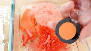 Milk vs Orange Juice! - Mixing Makeup Eyeshadow Into Slime ASMR