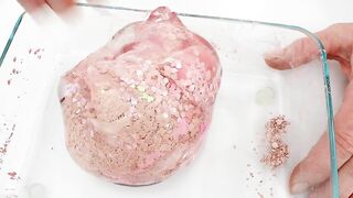 Pastel Pink vs Blue - Mixing Makeup Eyeshadow Into Slime ASMR