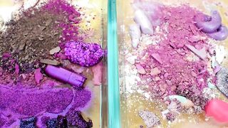 Sugar Plum Fairy - Mixing Makeup Eyeshadow Into Slime ASMR - Satisfying Slime Video