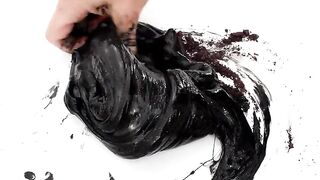 Pink vs Black - Mixing Makeup Eyeshadow Into Slime ASMR 422 Satisfying Slime Video