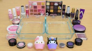 My Melody vs Kuromi - Coloring Satisfying Slime ASMR with Eyeshadow and Makeup from Hello Kitty
