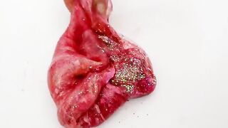 Pink vs Silver - Coloring Satisfying Slime ASMR with Eyeshadow and Makeup