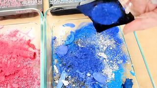 Pink vs Blue - Coloring Satisfying Slime ASMR with Eyeshadow and Makeup