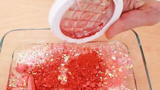 Coral vs Teal - Coloring Satisfying Slime ASMR with Eyeshadow and Makeup