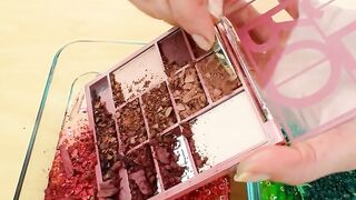 Rose Leaf - Coloring Satisfying Slime ASMR with Eyeshadow and Makeup