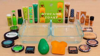 Avocado vs Toast - Coloring Satisfying Slime ASMR with Eyeshadow and Makeup