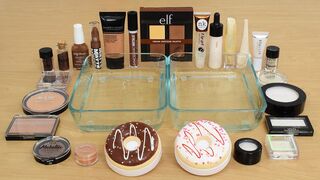Chocolate vs Vanilla - Mixing Makeup Eyeshadow Into Slime ASMR 402 Satisfying Slime Video