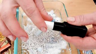 Fire vs Ice - Mixing Makeup Eyeshadow Into Slime ASMR 382 Satisfying Slime Video