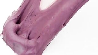 Purple vs Aqua Blue - Mixing Makeup Eyeshadow Into Slime ASMR 370 Satisfying Slime Video