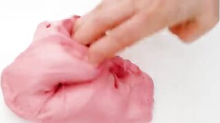 Pink vs Teal - Mixing Makeup Eyeshadow Into Slime ASMR 367 Satisfying Slime Video