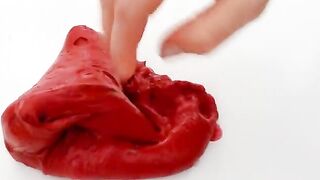 Red vs Rose - Mixing Makeup Eyeshadow Into Slime ASMR 353 Satisfying Slime Video