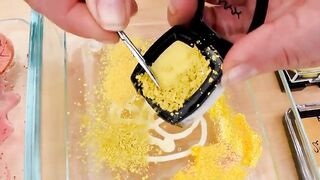 Red vs Yellow - Mixing Makeup Eyeshadow Into Slime ASMR 343 Satisfying Slime Video