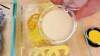 Gray vs Yellow - Mixing Makeup Eyeshadow Into Slime ASMR 326 Satisfying Slime Video