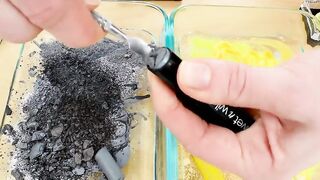 Gray vs Yellow - Mixing Makeup Eyeshadow Into Slime ASMR 326 Satisfying Slime Video