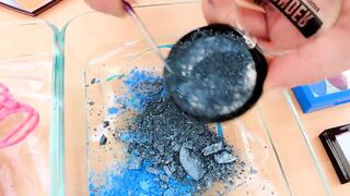 Pink vs Blue - Mixing Makeup Eyeshadow Into Slime ASMR 314 Satisfying Slime Video