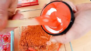 Red vs Orange - Mixing Makeup Eyeshadow Into Slime ASMR 310 Satisfying Slime Video
