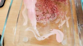 Pink vs Purple - Mixing Makeup Eyeshadow Into Slime ASMR 303 Satisfying Slime Video