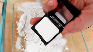 Pink vs White - Mixing Makeup Eyeshadow Into Slime ASMR 300 Satisfying Slime Video