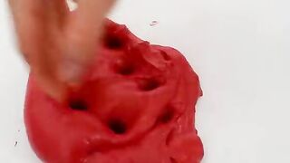Strawberry vs Peach - Mixing Makeup Eyeshadow Into Slime ASMR 290 Satisfying Slime Video