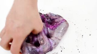 Lavender vs Pearl - Mixing Makeup Eyeshadow Into Slime ASMR 282 Satisfying Slime Video