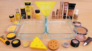 Cheese vs Crackers - Mixing Makeup Eyeshadow Into Slime ASMR 278 Satisfying Slime Video