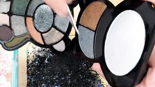 Pink vs Black - Mixing Makeup Eyeshadow Into Slime ASMR 277 Satisfying Slime Video