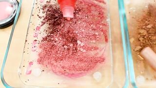 Red vs Copper - Mixing Makeup Eyeshadow Into Slime ASMR 267 Satisfying Slime Video