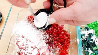 Peppermint vs Spearmint - Mixing Makeup Eyeshadow Into Slime ASMR 260 Satisfying Slime Video