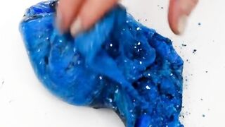 Blue vs Green - Mixing Makeup Eyeshadow Into Slime ASMR 256 Satisfying Slime Video
