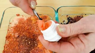 Pumpkin Spice Latte  - Mixing Makeup Eyeshadow Into Slime ASMR 252 Satisfying Slime Video