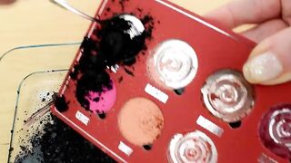 Black vs Red - Mixing Makeup Eyeshadow Into Slime Special Series 241 Satisfying Slime Video