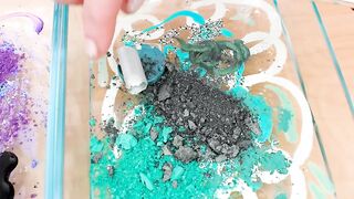 Purple vs Green - Mixing Makeup Eyeshadow Into Slime Special Series 238 Satisfying Slime Video