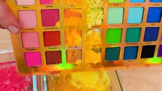 Day of the Dead - Mixing Makeup Eyeshadow Into Slime Special Series 229 Satisfying Slime Video