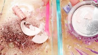 Pink vs Purple - Mixing Makeup Eyeshadow Into Slime Special Series 225 Satisfying Slime Video