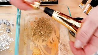 Silver vs Gold - Mixing Makeup Eyeshadow Into Slime Special Series 218 Satisfying Slime Video