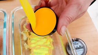 Pink vs Blue vs Yellow Mixing Makeup Eyeshadow Into Slime Special Series 216 Satisfying Slime Video