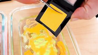 Pink vs Blue vs Yellow Mixing Makeup Eyeshadow Into Slime Special Series 216 Satisfying Slime Video