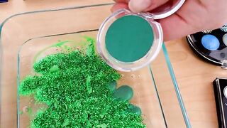 Blue vs Green - Mixing Makeup Eyeshadow Into Slime Special Series 210 Satisfying Slime Video