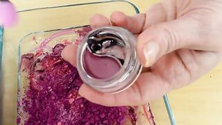 Purple vs Rose  - Mixing Makeup Eyeshadow Into Slime Special Series 209 Satisfying Slime Video