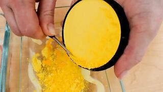 Ketchup vs Mustard - Mixing Makeup Eyeshadow Into Slime Special Series 207 Satisfying Slime Video