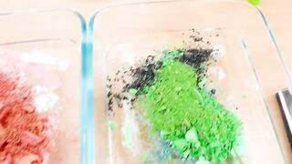 Pink vs Green - Mixing Makeup Eyeshadow Into Slime Special Series 206 Satisfying Slime Video