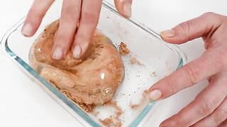 Smores - Mixing Makeup Eyeshadow Into Slime Special Series 204 Satisfying Slime Video